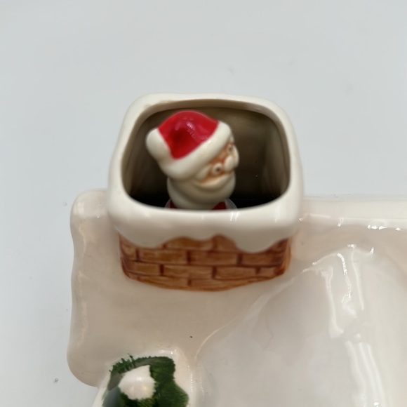 Otagiri Chrismas Music Box House With Spinning Santa Vintage 1979 - Picture 13 of 17